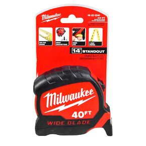 ميلووكي 48-22-0240 40 قدم × 1.3 بوصة شريط قياس عريض (عبوة واحدة) in Kuwait
