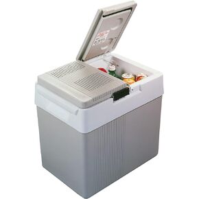 قابس تبريد كهربائي محمول من Koolatron في مبرد/مدفئ السيارة 12 فولت، 33 لتر (31 لتر)، ثلاجة كهربائية محمولة بدون ثلج للتخييم، رحلات الطريق والسفر بالشاحنات مع سلك طاقة 12 فولت تيار مستمر، رمادي/أبيض. in Kuwait