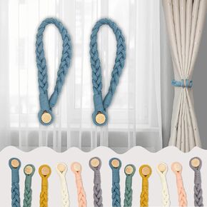 VENLOIS Strong Magnetic Curtain Tiebacks White 2pcs Heavy Duty Curtain Rope Tieback Curtain Holdbacks Holders for Home Bedroom Office Decorative Curtain in Saudi Arabia