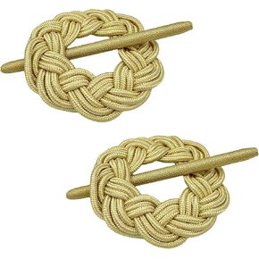 DearL%k ستارة بعقدة دائرية مضفرة، ستارة مزخرفة مصنوعة يدويًا مع عصا (مجموعة من 2، ذهبي) in Kuwait