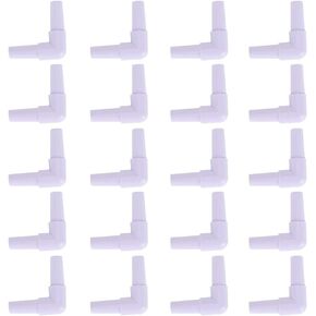 Plastic Hose Barb Fittings, 20pcs Hose Barb 90 Degree L Right Angle Elbow Union Fitting Water Fuel Air Aquarium Joints Increasing Oxygen Pump Tubing Connectors in Kuwait