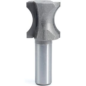 Akylin's CNC Convex Edge Oval Router Bit 1/2" SHK x 1-1/16"CL, Shallow Bullnose at 3/4" Length,Convex Column Molding Router Bits-Perfect for Stair Treads and Shelf Edges in Kuwait