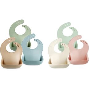 PandaEar Set of 6 Cute Silicone Baby Bibs in Kuwait