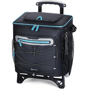 LekeSpring Soft Cooler Bag,Beach Cooler,Collapsible Soft Sided Cooler,Ice Chest,Large Leakproof Camping Cooler,Portable Travel Cooler for Grocery Shopping,Camping,Road Trips in Kuwait