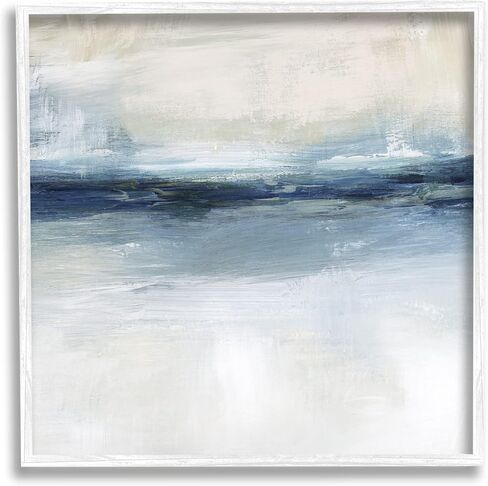 Stupell Industries Timeless Nautical Gloomy Sea Horizon Line، تصميم بواسطة Nina Blue، 30 × 30 in Kuwait