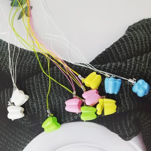 GXXMEI 30PCS Lost Teeth Saver Necklace Organizer for Lost Teeth Lovely Baby Milk Tooth Fairy Storage Box Nice Child Teeth Keepsake Holder Children Teeth Save Box in Saudi Arabia