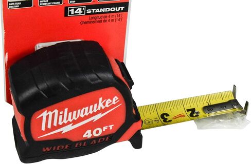 ميلووكي 48-22-0240 40 قدم × 1.3 بوصة شريط قياس عريض (عبوة واحدة) in Kuwait