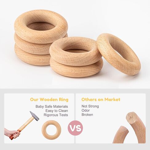 Baby Teething Toys for 0-6 6-12 Months, BPA Free Silicone Hand Teether Ring | 6 Textured Surface for Gum Relief, Easy to Grip, Dishwasher Safe, Infant Chew Toys, Newborn Gifts in Saudi Arabia