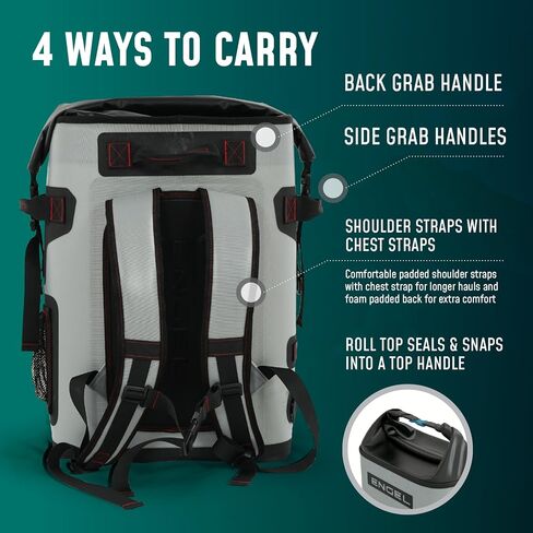Engel BP25 25 Quart Roll-Top High Performance Backpack Cooler in Saudi Arabia