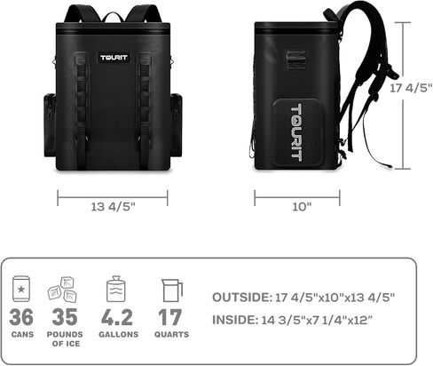 TOURIT Leak-Proof Soft Sided Cooler Backpack Waterproof Insulated Backpack Cooler Bag Large Capacity Backpack with Cooler for Men Women to Picnics, Camping, Hiking or Beach, 36 Cans in Kuwait