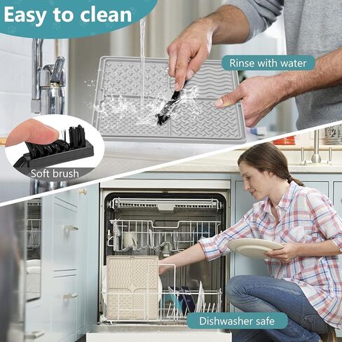 سجادة لعق كبيرة جدًا للكلاب والقطط من كيشار، وحدة تغذية بطيئة سميكة للكلاب، سجادة لعق مع أكواب شفط لتخفيف قلق الكلاب، سجادة علاج الكلاب، الاستحمام، التدريب والعناية (10.2 بوصة × 8.5 بوصة × 0.31 بوصة) in Kuwait