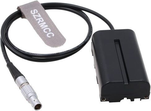 SZRMCC NP F970 F550 Dummy Battery Power Cable for ARRI Alexa RED Z CAM E2 Flagship Camera 2 Pin 12V to Atomos Shogun Ninja V Inferno SmallHD Monitor (Straight 2 Pin Male) in Kuwait