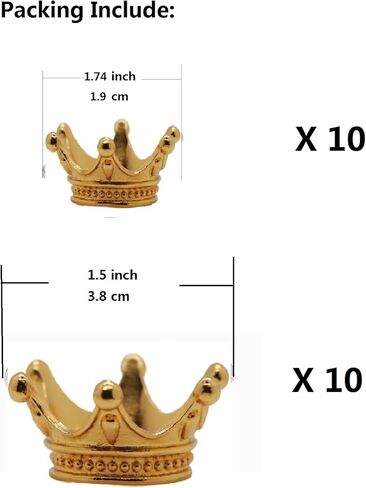 Nwsrayu مقاسين من الكرات المعدنية ذات التاج الذهبي والكريستال، حامل كروي يعرض حاملات قاعدة كرة العدسة لمجموعات الكرات 20-80 مم، تاج صغير للكيك، صناعة المجوهرات in Kuwait