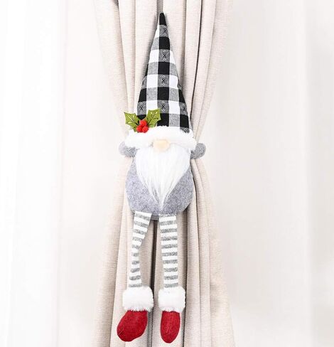 اربطة ستائر الكريسماس للستائر بتصميم السيد والسيدة رودولف لتزيين الكريسماس، مجموعة من قطعتين من الدمى المزخرفة in Kuwait