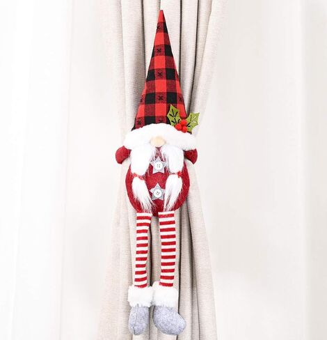 اربطة ستائر الكريسماس للستائر بتصميم السيد والسيدة رودولف لتزيين الكريسماس، مجموعة من قطعتين من الدمى المزخرفة in Kuwait