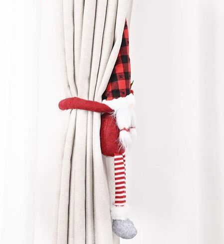 اربطة ستائر الكريسماس للستائر بتصميم السيد والسيدة رودولف لتزيين الكريسماس، مجموعة من قطعتين من الدمى المزخرفة in Kuwait