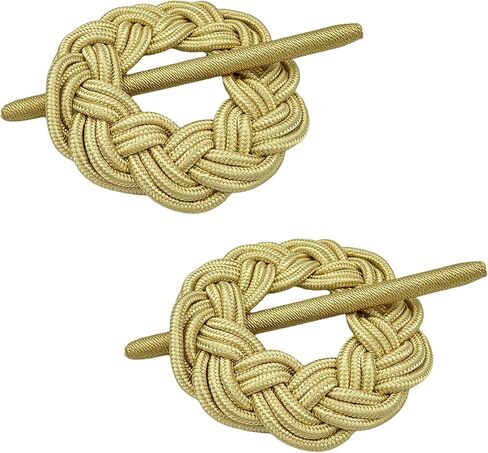 DearL%k ستارة بعقدة دائرية مضفرة، ستارة مزخرفة مصنوعة يدويًا مع عصا (مجموعة من 2، ذهبي) in Kuwait