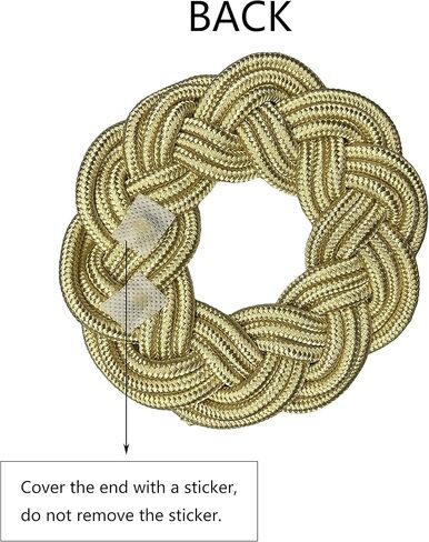 DearL%k ستارة بعقدة دائرية مضفرة، ستارة مزخرفة مصنوعة يدويًا مع عصا (مجموعة من 2، ذهبي) in Kuwait