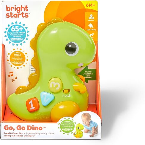 لعبة أنشطة برايت ستارتس جو، جو، دينو كراول آند كونت للرضع - تتدحرج وتضيء وتشغل الموسيقى وأكثر من ذلك، للأعمار من 6 أشهر فما فوق in Kuwait