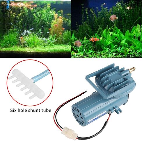 Aquarium Air Pump, DC 12V 35W Commercial Air Pump Aerator Portable Oxygen Supplies Accessory Tool for Fish Tank Pond Aquaculture Aquarium in Saudi Arabia