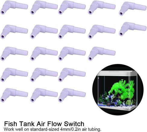 Plastic Hose Barb Fittings, 20pcs Hose Barb 90 Degree L Right Angle Elbow Union Fitting Water Fuel Air Aquarium Joints Increasing Oxygen Pump Tubing Connectors in Kuwait