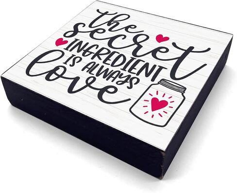 Romantic Desk Decor Wooden Box Sign Motivational I Love You Gifts for Him Her Rustic Wood Block Plaque Box Sign for Home Farmhouse Bathroom Bedroom Shelf Table Decoration When I Tell You I Love You in Saudi Arabia