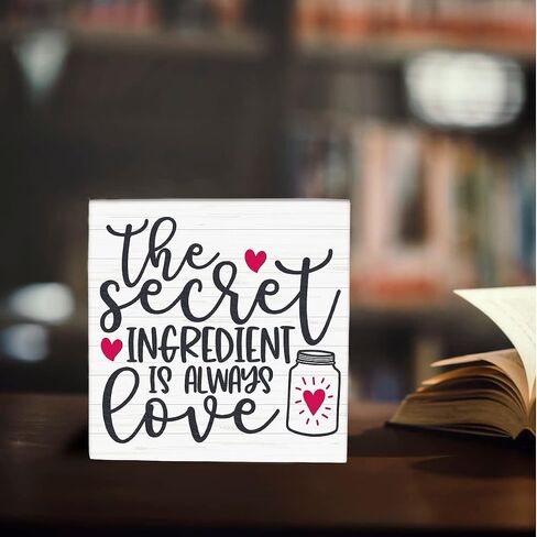 Romantic Desk Decor Wooden Box Sign Motivational I Love You Gifts for Him Her Rustic Wood Block Plaque Box Sign for Home Farmhouse Bathroom Bedroom Shelf Table Decoration When I Tell You I Love You in Saudi Arabia