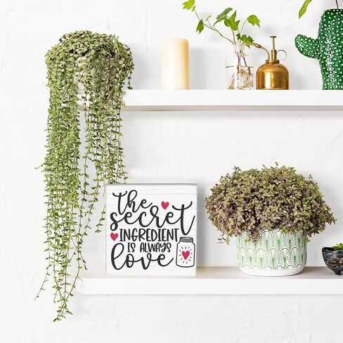 Romantic Desk Decor Wooden Box Sign Motivational I Love You Gifts for Him Her Rustic Wood Block Plaque Box Sign for Home Farmhouse Bathroom Bedroom Shelf Table Decoration When I Tell You I Love You in Saudi Arabia