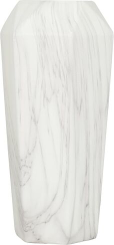 Deco 79 Contemporary Ceramic Cylinder Vase, 6" x 6" x 15", White in Kuwait