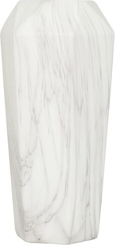Deco 79 Contemporary Ceramic Cylinder Vase, 6" x 6" x 15", White in Kuwait