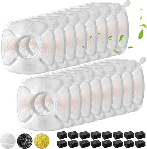 Dairzitv Cat Water Foutain Filters Pre-Filter Sponges Replacement for Veken 95oz/2.8L Automatic Pet Fountain Cat Water Fountain Dog Water Dispenser in Saudi Arabia