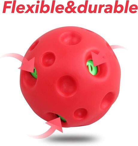 لعبة كرة الضحك للكلاب من بيت برايم، لعبة كرة هزاز متذبذبة مع صوت قهزة، العاب كرة جولي تفاعلية لتدريب الجراء، لعبة احجية كرة ضحكة شريرة للكلاب الصغيرة والكبيرة in Kuwait