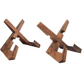 مجموعتان من 4 قطع من حامل كتب الطبخ للمطبخ، حامل كتب وصفات قابل للتعديل مقاس 10.16 سم - 30.48 سم، حامل كتب الطبخ الريفي لطاولة المطبخ in Kuwait