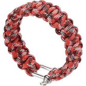 PATIKIL Survival Paracord Bracelet Braided Parachute Bracelet with Plastic Buckle Party Favors Camping Gifts Outdoor Wraps for Men