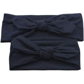 Mommy and Me Headbands Set Red Black White Solid Fall Winter Women Baby Girls Mom and Baby Matching Headbands Mom n Me (Orange set) in Saudi Arabia