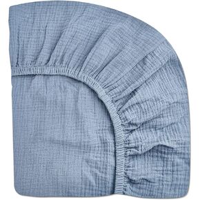 Thirty Ninth Street Baby Extra Soft Muslin Fitted Crib Sheet | 28" x 52" in Saudi Arabia