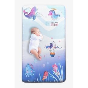 Premium Quality Fitted Baby Crib Sheets, Soft and Breathable Material, Photoshoot Sheet (Sea World) in Saudi Arabia