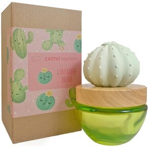 ES PAZION Cactus Oil Diffuser, Gypsum Saguaro Aroma Diffuser for Fragrant Homes Living Rooms Bathroom Office Decoration Lime & Green Leaf 3.4oz(100ml) in Saudi Arabia