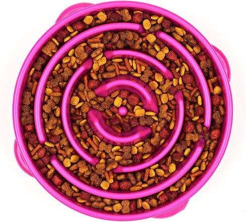 2PET Slowly Bowly - طبق تفاعلي ممتع للكلاب للأكل السريع، يوقف الاختناق والانتفاخ، خالٍ من مادة BPA، آمن للاستخدام في غسالة الأطباق، ضمان لمدة عام in Kuwait