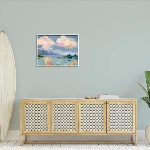 Stupell Industries Escape Peaceful Bay Landscape Framed Wall Art, Design by Brinley Designs in Saudi Arabia