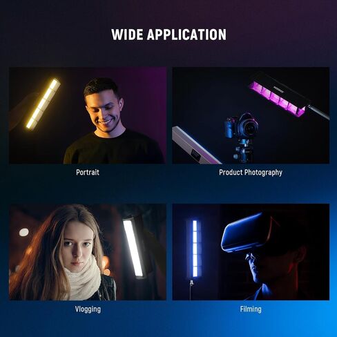 ناشر سوفت بوكس ​​لشبكة الضوء الأنبوبية من نيوير لقضيب إضاءة LED RGB1، شرائط شبكة على شكل قرص العسل، سوفت بوكس ​​مع ناشر، حقيبة حمل، مثبتات تعمل باللمس للصور، الفيديو، البث المباشر، الصورة، تصوير المنتج in Kuwait