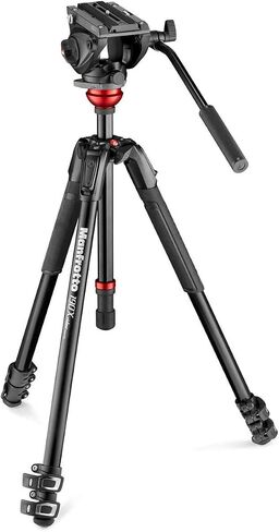 Manfrotto 190X 3-Section Aluminum Video Tripod with 500 Fluid Video Head in Saudi Arabia