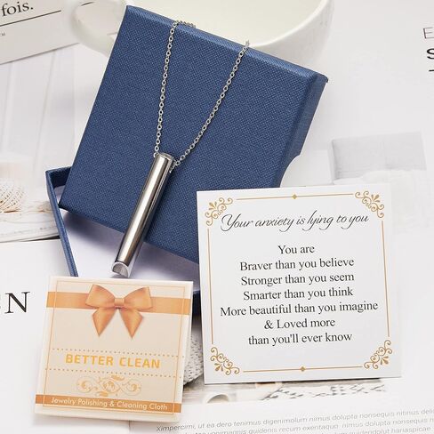 قلادة القلق وتخفيف التوتر، قلادة التنفس الواعي، عناصر تخفيف القلق، التأمل والتنفس العميق، أداة تهدئة القلق الصامت، قلادة صافرة هدايا للنساء والرجال in Kuwait