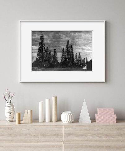 INFINITE PHOTOGRAPHS Photo: Spindle Top Oil Field,Beaumont,Jefferson County,Texas,TX,1910-30,Oil Wells in Kuwait