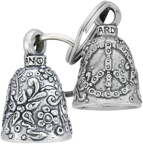 Guardian Bell Peace Bell (1-Pack) Good Luck Bell w/Keyring & Black Velvet Gift Bag | Motorcycle Bell | Lead-Free Pewter | Good Luck Gift to Friends & Family | Bike Bell | Made in USA in Saudi Arabia