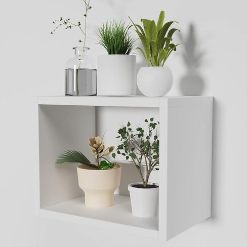 BAFAT Floating Shelves Wood,Wall Cube Shelves, Deep in 9.45" Floating Bookshelf for Wall,Window Plant Shelf,Wall Storage Organizer,Wall Mounted Corner Shelves for Bedroom, Living Room, Kitchen,Office in Saudi Arabia