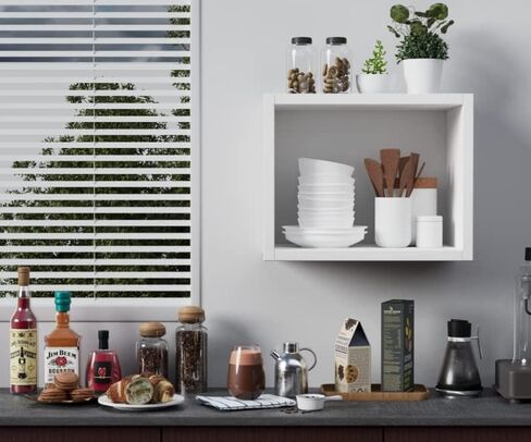 BAFAT Floating Shelves Wood,Wall Cube Shelves, Deep in 9.45" Floating Bookshelf for Wall,Window Plant Shelf,Wall Storage Organizer,Wall Mounted Corner Shelves for Bedroom, Living Room, Kitchen,Office in Saudi Arabia