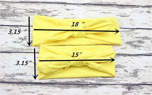 Mommy and Me Headbands Set Red Black White Solid Fall Winter Women Baby Girls Mom and Baby Matching Headbands Mom n Me (Orange set) in Saudi Arabia