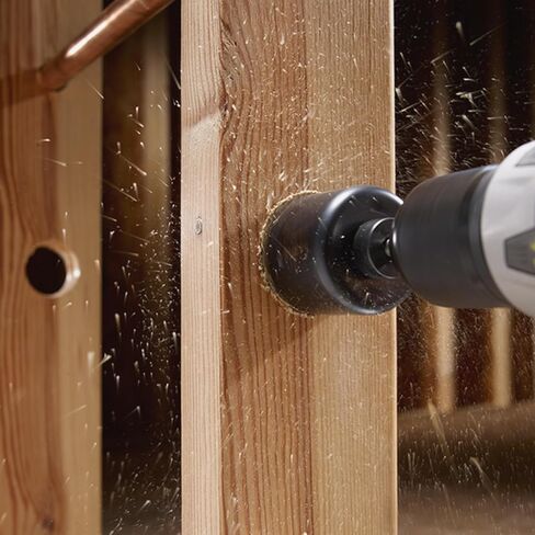 SAWSAVVY Hole Saw Kit for Wood, 6PCS Hole Saw Set with Arbor and Hex Key, Hole Saw for Wood Plywood PVC, 1-1/4" to 2-1/8" Hole Saw (32-54mm) in Kuwait