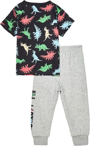 Converse Baby Boy's Dino Short Sleeve Tee + French Terry Joggers Set (Infant) in Saudi Arabia